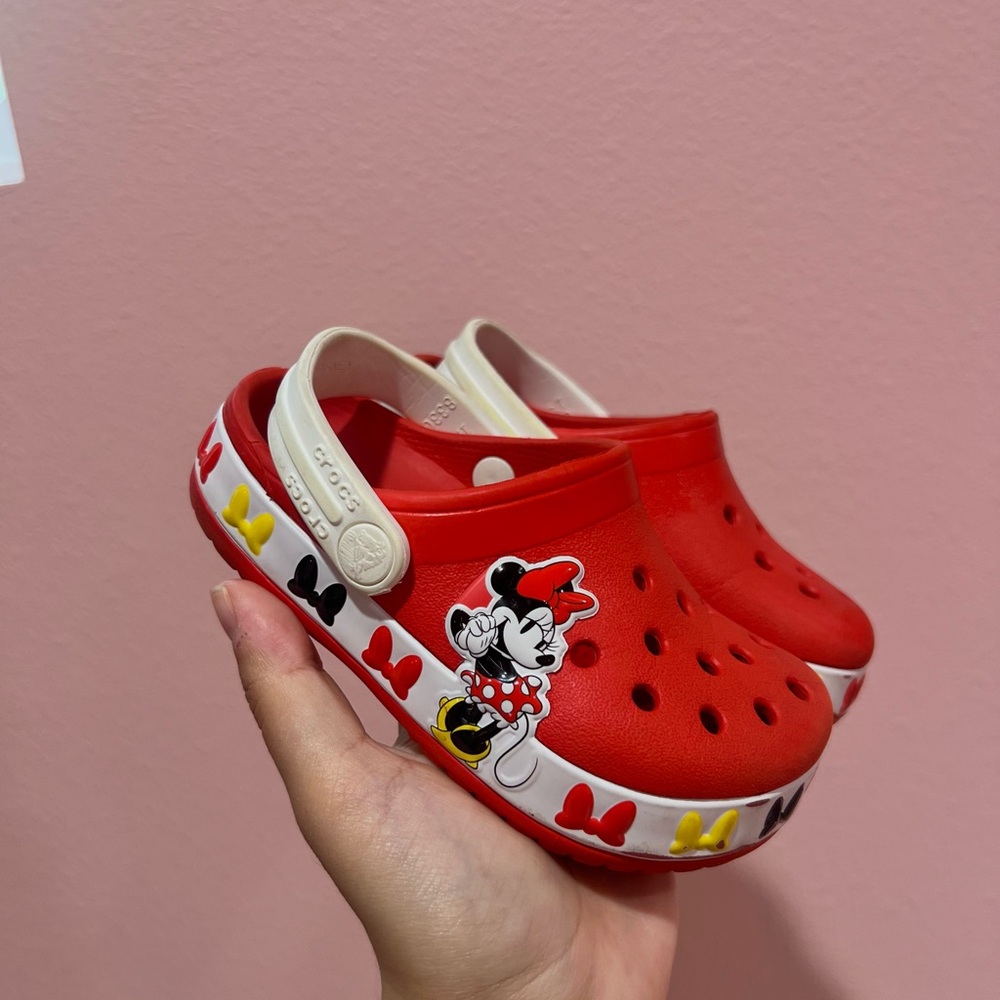 Crocs Kids Minnie Mouse Red Clogs